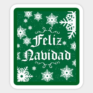 Feliz Navidad - Green Team Sticker